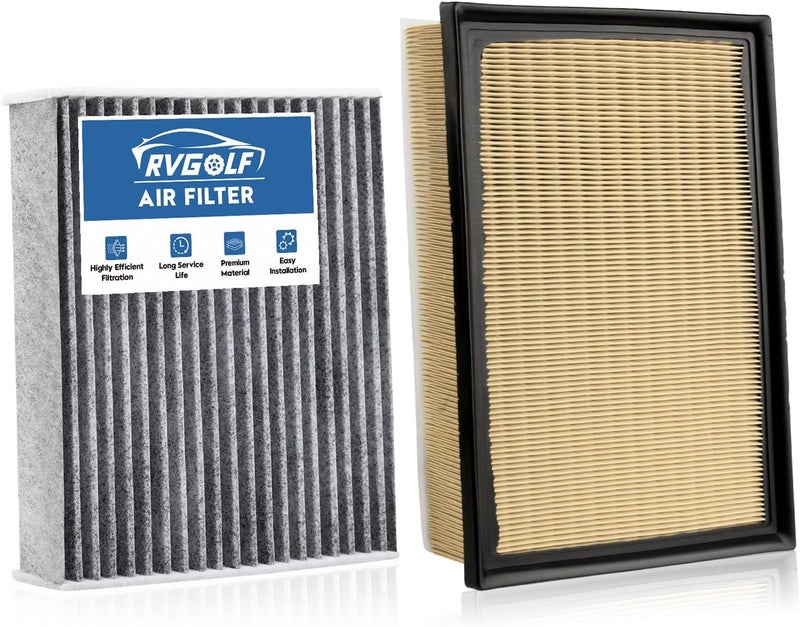 RVgolf Store Engine+Cabin Air Filters Kit Fit for 2010-2024 Toyota 4RUNNER 4.0L, 2010-2023 Lexus GX460 4.6L Engine Air Filter Set Automotive Accessories Replacement CF10285 1780138051 - Image 1